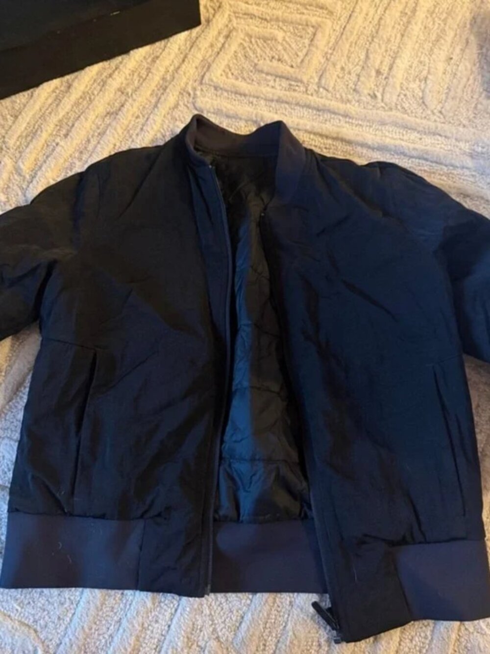 lululemon athletica Black Bomber Jacket size 4